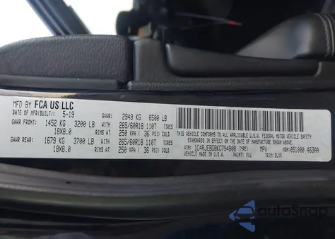 2019 Jeep Grand Cherokee Limited 4X2 z USA, uszkodzony, nr VIN 1C4RJEBG8KC794808